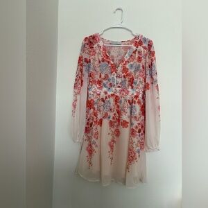 Petal & Pup Women's Hattie Floral Print Long Sleeve Dress size s